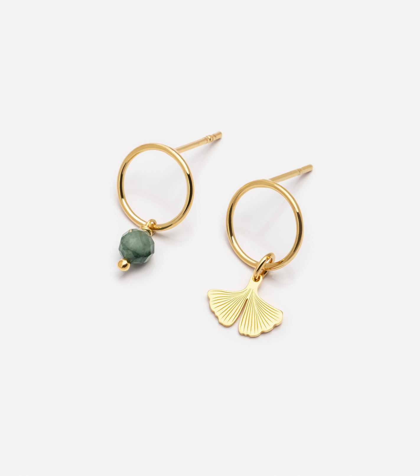 Be Lucky Stud Earrings in Gold