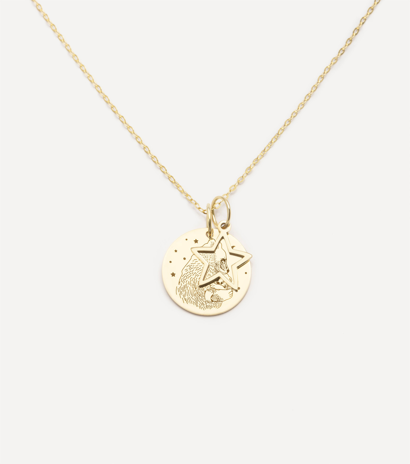 Symboliczny złoty naszyjnik