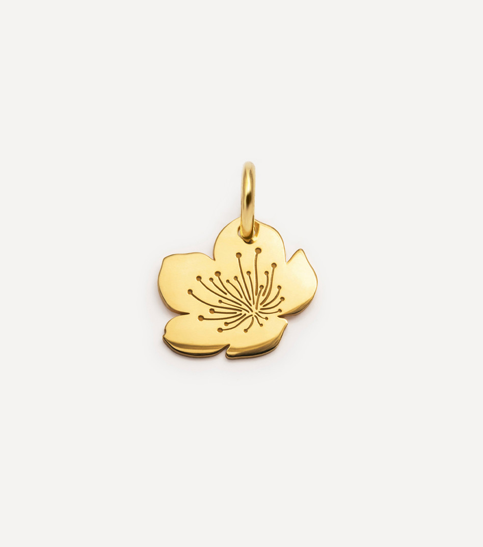 Apple Blossom Pendant in Gold