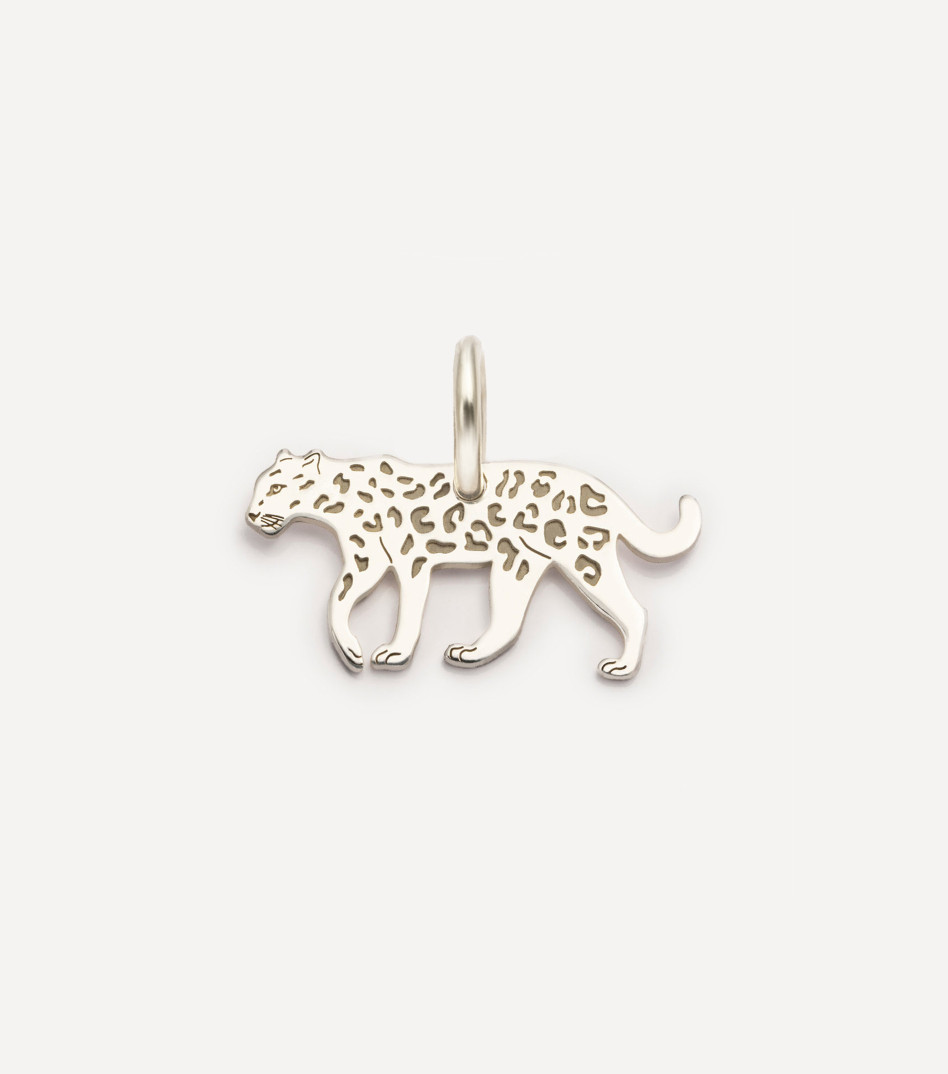 Leopard Pendant in Silver