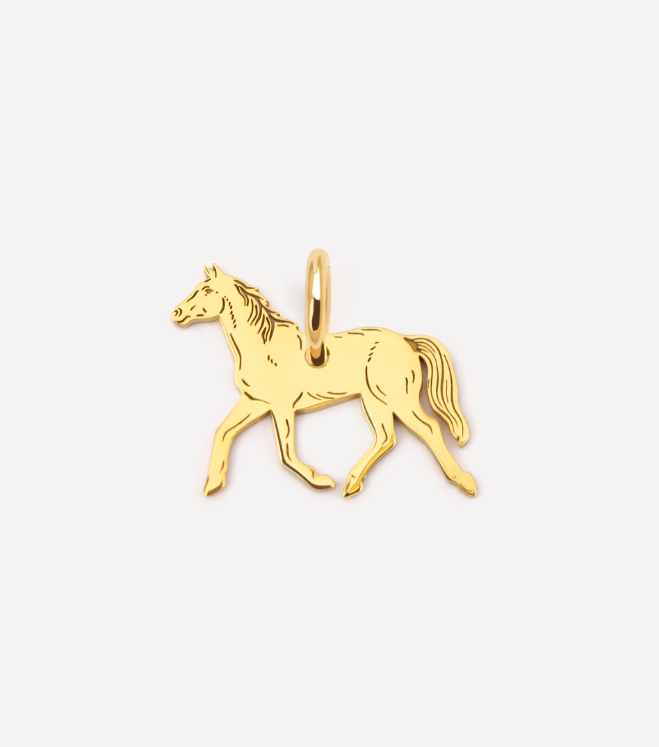 Horse Pendant in Gold