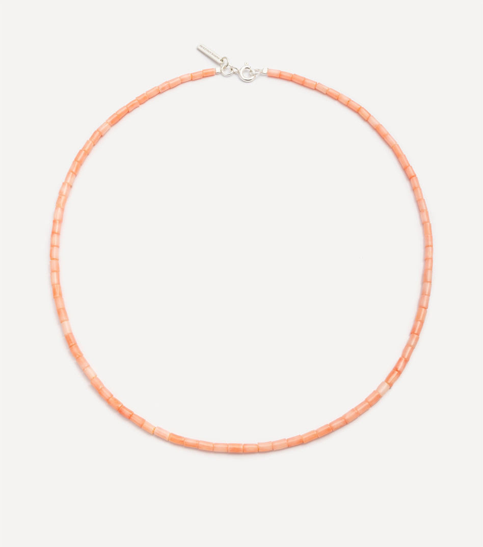 Srebrny choker z kamieniami