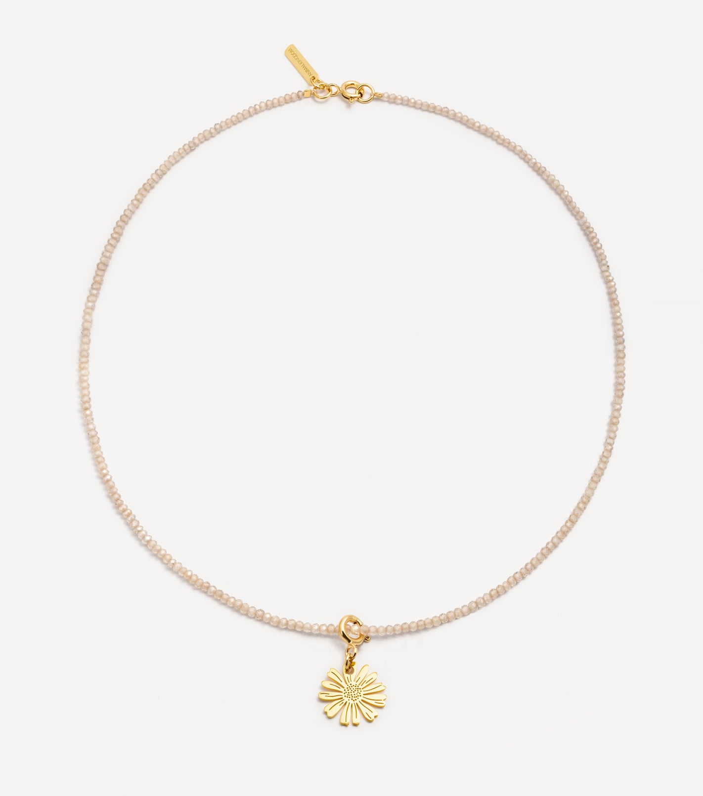Choker z kamieniami naturalnymi i rumiankiem