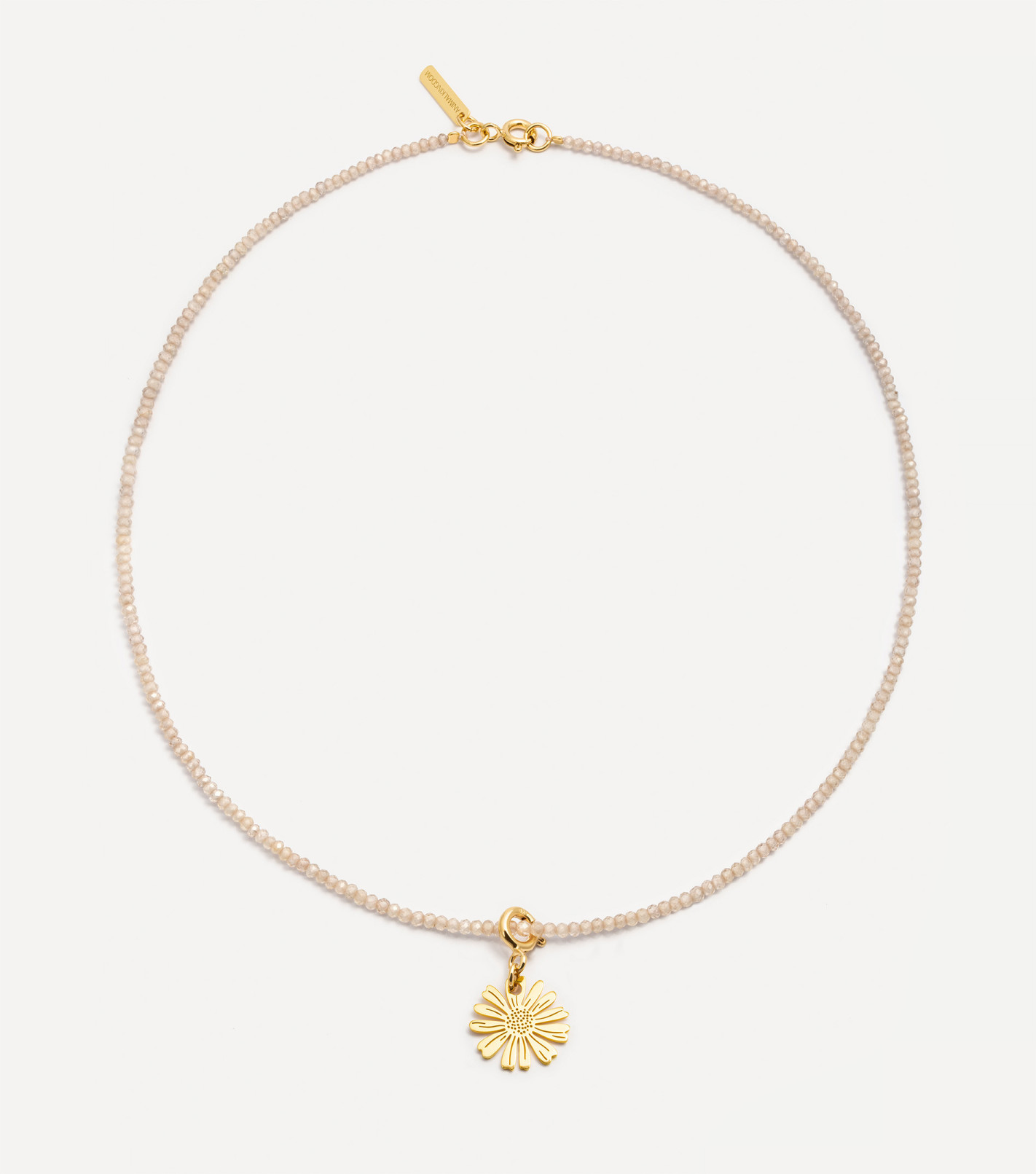 Choker z kamieniami naturalnymi i rumiankiem