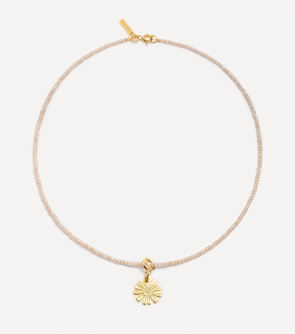 Choker z kamieniami naturalnymi i rumiankiem